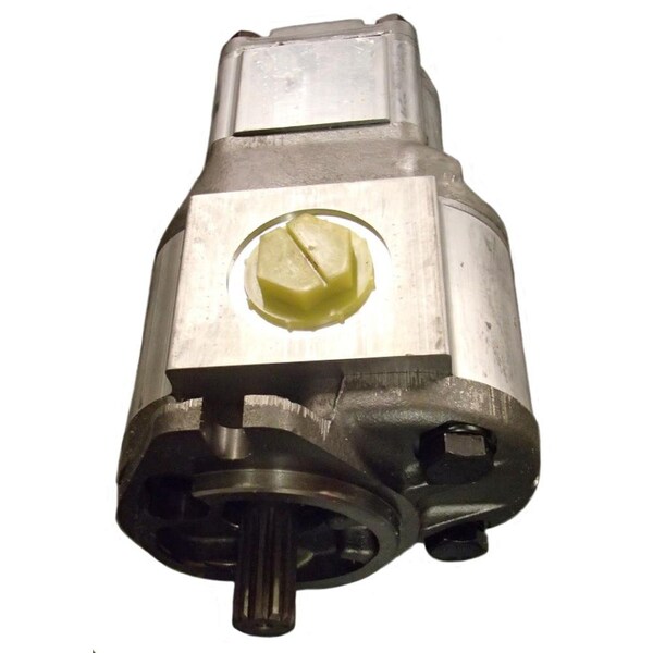 Aftermarket New Ind Construction Hydraulic Double Gear Pump Fits Bobcat 6665552 - main